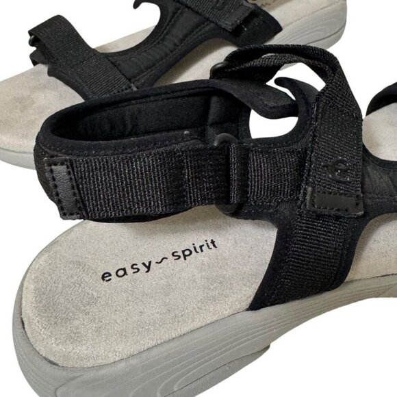 Easy Spirit Trish 2 Black Sport Sandals Adjustable Slingback Women's Size 9 - Picture 14 of 16